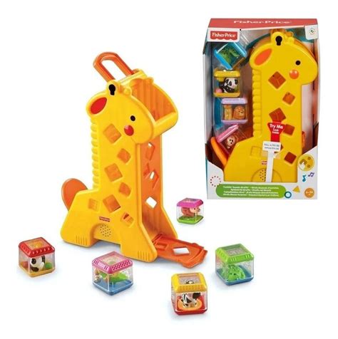 Fisher Price Girafa E Blocos Pick A Blocks B4253 Mattel