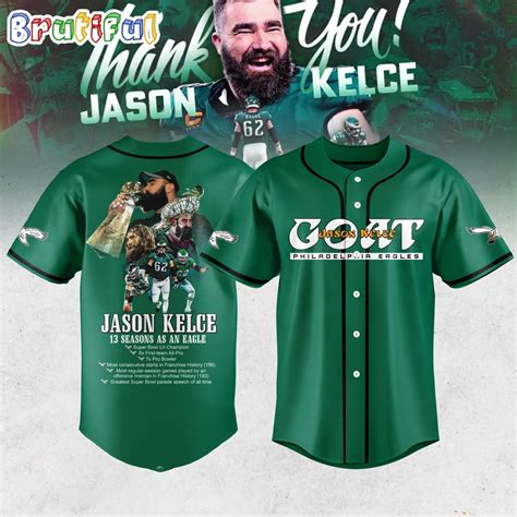 Philadelphia Eagles Goat Jason Kelce Jersey Shirt