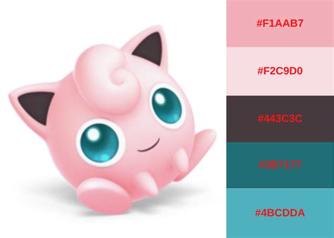 Jigglypuff Pokemon Nerd Bedroom Color Palette Pokemon Bedroom Colour