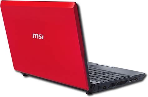 Best Buy Msi Wind Netbook With Intel Atom Processor Red U Us