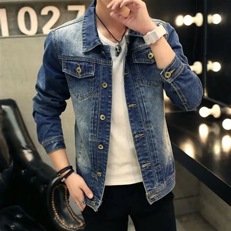 Chaqueta De Mezclilla De Los Hombres De Alta Calidad Jeans De Moda