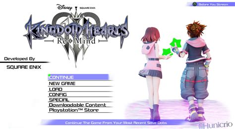 Kingdom Hearts Iii Remind Title Screen Blender By Hunicrio On Deviantart