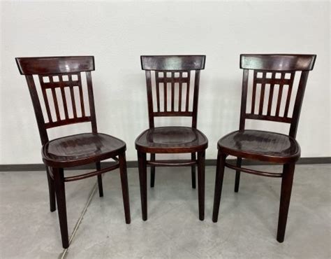 Set Of Bentwood Dining Chairs By J J Kohn Austria