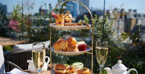 The Crown Afternoon Tea At Mercer Roof Terrace In London Restaurant