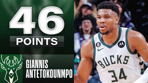 Giannis Antetokounmpo Goes Off For 46 Pts In Bucks W March 13 2023 Win Big Sports