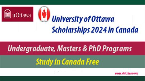 University Of Ottawa Scholarships 2024 25 In Canada Funded