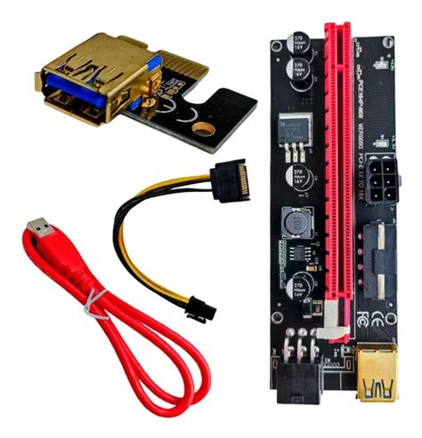 Placa Riser Ver 009s Pci E Cabo Usb 3 0 Extensor Ethereum MercadoLivre