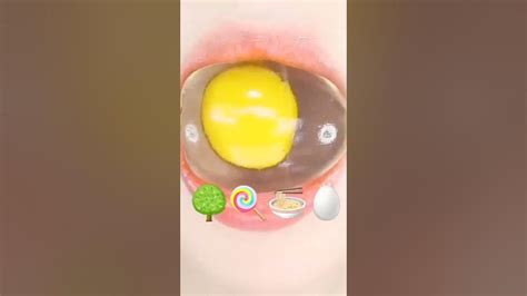 Asmr Eating Egg Jelly Candy Pahle Bar Khaye 🥚🍳🌰🥯🥝🥝 Short Sound