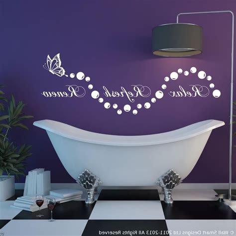 15 The Best Purple Bathroom Wall Art