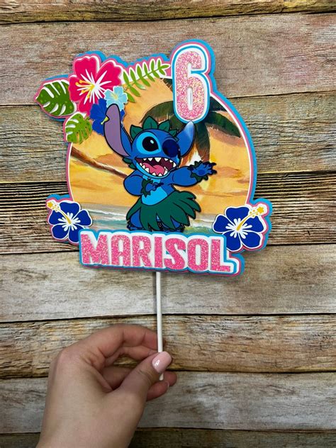 Stitch Cupcake Topper Stitch Cake Topper Party Decor Stitch - Etsy