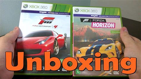 Forza Motorsport 4 Forza Horizon Xbox 360 Unboxing Youtube