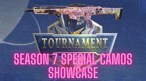 Shiny Tournament Camos Showcase Call Of Duty Mobile Youtube