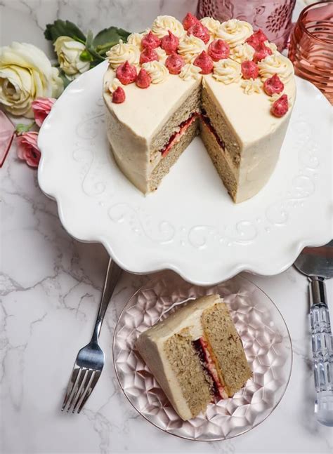 Vegan Peanut Butter And Jelly Layer Cake Fragrant Vanilla Cake