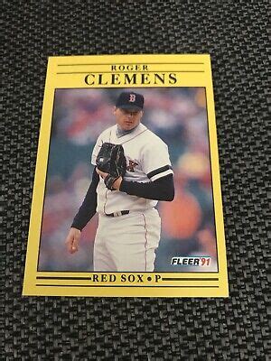 1991 Fleer 90 Roger Clemens Boston Red Sox EBay