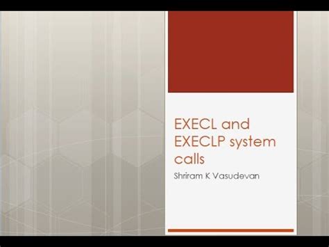 execl  execlp system calls  linuxunix youtube
