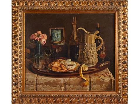 Didier Petit Nature morte à la carafe et aux biscuits 1850 MutualArt