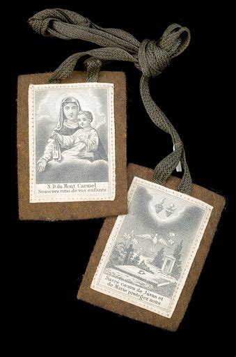 Brown Scapular Showing The Blessed Virgin Of Mount Carmel E Free