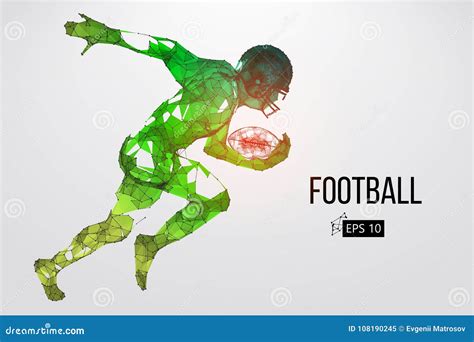 Silueta De Un Futbolista Ilustración Del Vector Ilustración del Vector