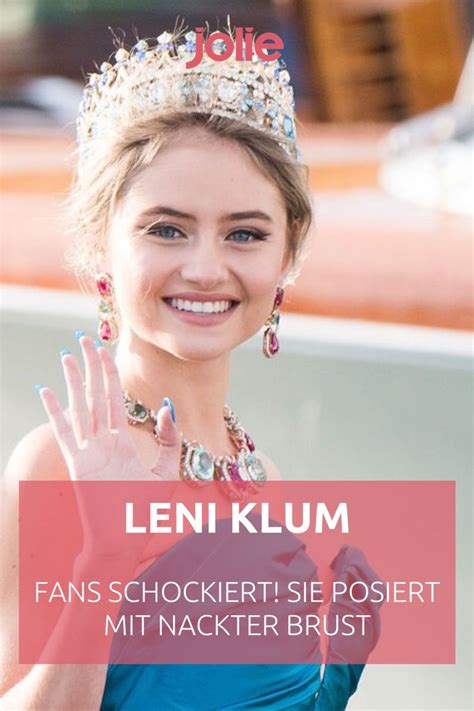 Leni Klum Fans Schockiert Sie Posiert Mit Nackter Brust Leni Klum