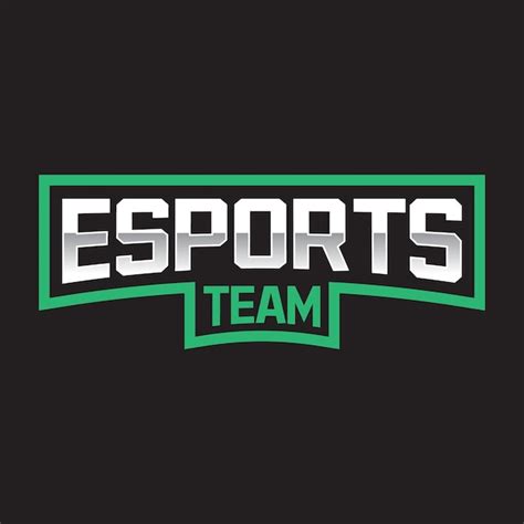 Premium Vector | Esports team and sports text logo gaming logo editable ...