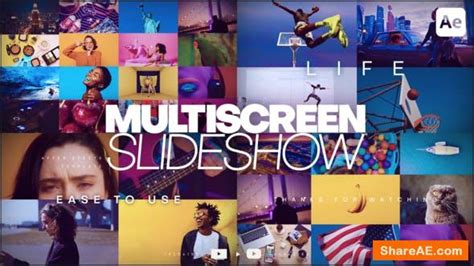 Videohive MultiScreen Slideshow 35072886 Free After Effects Templates