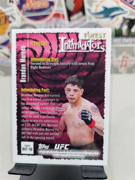 Topps Finest Ufc Intimidators Brandon Moreno Ebay