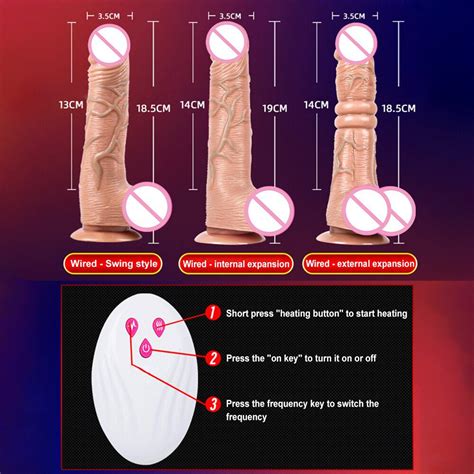 Telescopic Vibrating Thrusting Realistic Dildo Female Masturbator