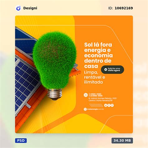 Social Media Energia Solar On Behance