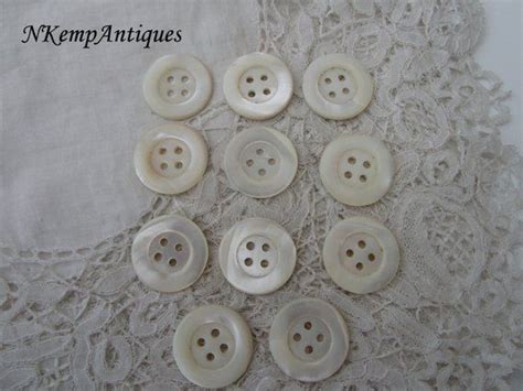 Antique Shell Buttons X 12 Mother Of Pearl 1900 Etsy Antiques