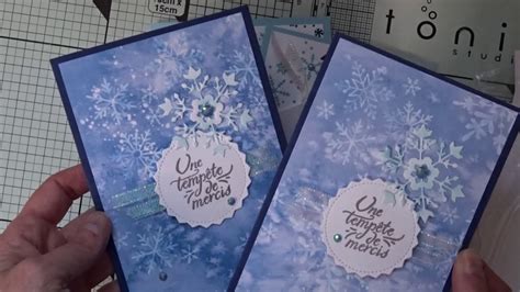 Stampin Up Collection Tout En Flocons Exemples De Carte Youtube