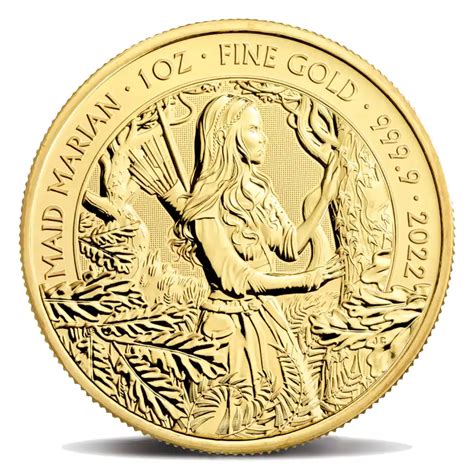 Maid Marian 2022 1 Oz Miti E Leggende D Oro Goldcoinvest