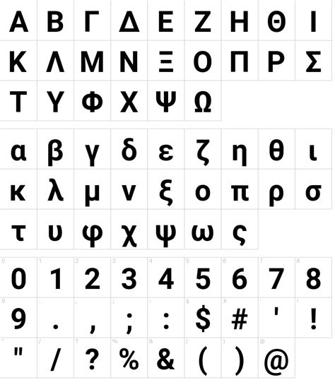 Roboto Greek Font Download