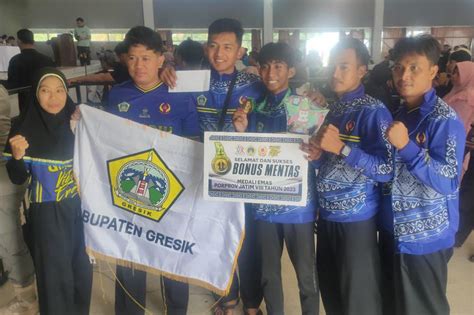 Pencak Silat Sumbang Dua Medali Perdana Gresik Di Porprov Jatim