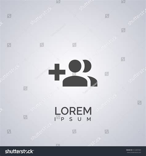 Add Member Icon Add Member Logo Stock Vector Royalty Free 512287465