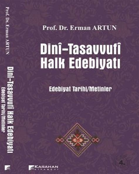 Dini Tasavvufi Halk Edebiyat Erman Artun Fiyat Sat N Al D R