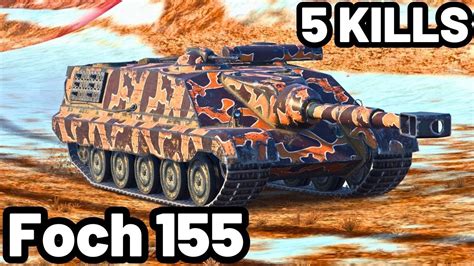 Foch 155 8K DAMAGE 5 KILLS WOT Blitz Pro Replays YouTube