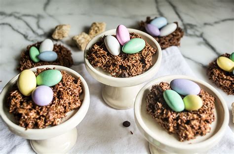 No Bake Chocolate Peanut Butter Bird S Nest Cookies Lemons And Basil