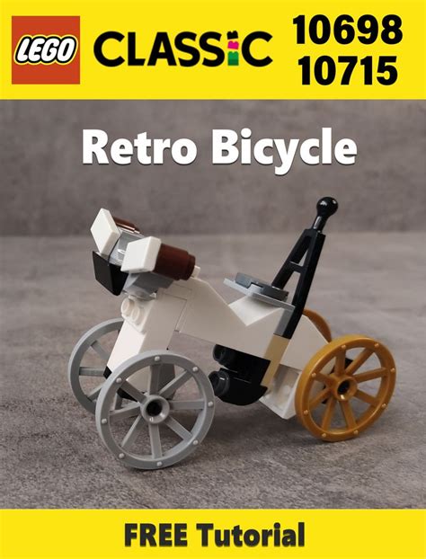 Lego Tutorial BICYCLE (moc) | LEGO Classic 10698 and 10715