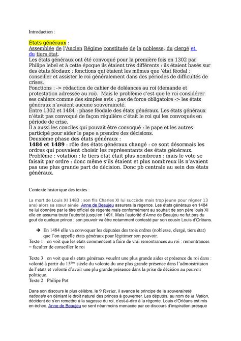 S Ance Histoire Juridique De La Construction De L Tat Introduction