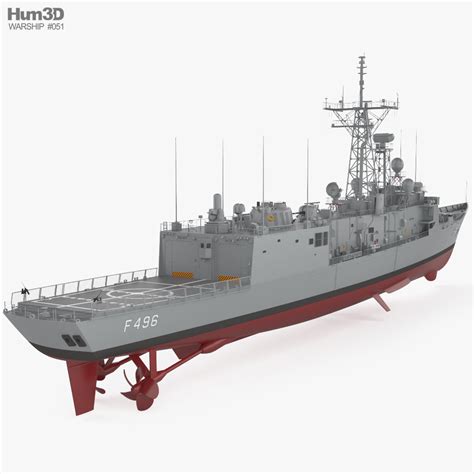 Oliver Hazard Perry-class frigate 3D model - Ship on Hum3D