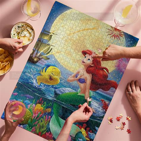 Ariel Little Mermaid Premium Wooden Jigsaw Puzzle, The Little Mermaid ...