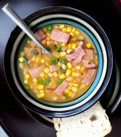 Enjoy The Fall Flavors Crockpot Ham And Bean Soup