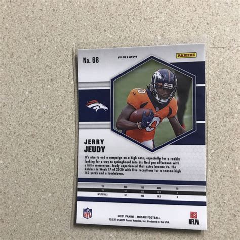 2021 Panini Mosaic Mosaic Camo Pink Prizm 68 Jerry Jeudy For Sale