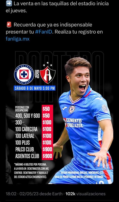 Cruz Azul quiere estadio lleno para enfrentar al Atlas FC; vende