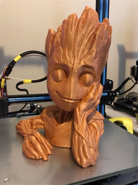 3d Printed Baby Groot Pot Planter Etsy