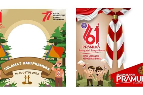 15 Twibbon Hari Pramuka Nasional 2022 Ini Link Dan Cara Membuatnya Bobo