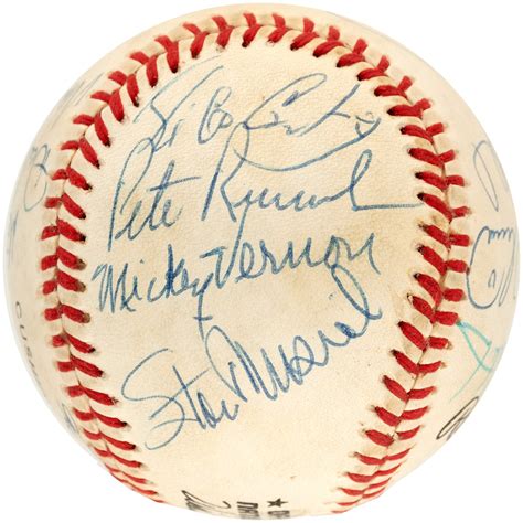 Hake S National Baseball Hall Of Famers Stars Multi Signed Baseball