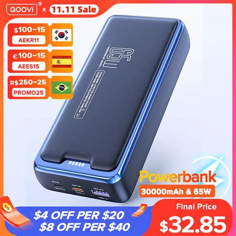 Qoovi Power Bank Mah External Battery Capacity Pd W Fast