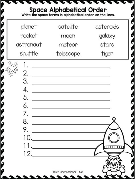 Printable Alphabetical Order Worksheets