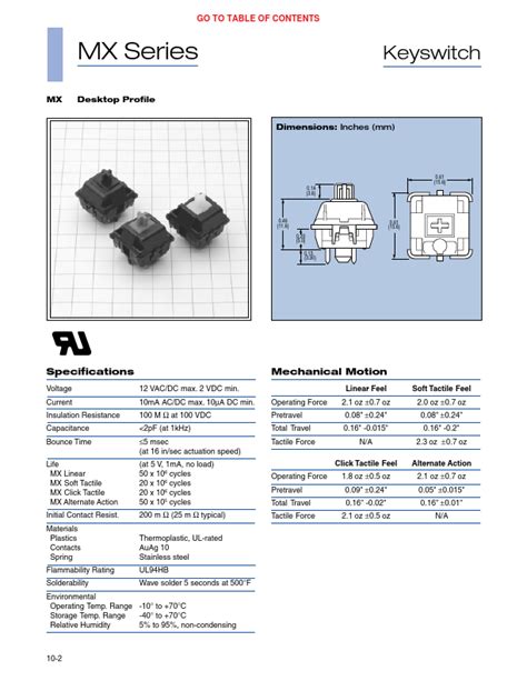 Mx1a E1nw Datasheet Keyswitch Equivalent Sparkfun